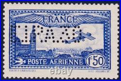 Lot 1983 Poste aérienne n°6c 1fr50 outremer EIPA 30 bleu neuf TB Signé