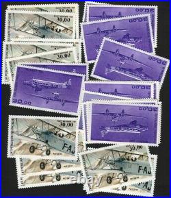 Lot 30 timbres neufs PA à 30 FF Faciale 900 FF / 137,20 pour affranchissement