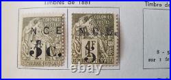Lot 320 Timbres Colonie Française Nouvelle Calédonie Neuf Oblitéré 1881 à 1946