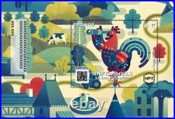 Lot 4 NFTIMBRE 5 2025 Neuf sous blister Coq citadin montagnard champêtre marin