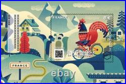 Lot 4 NFTIMBRE 5 2025 Neuf sous blister Coq citadin montagnard champêtre marin