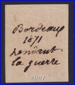 Lot 586 Bordeaux n°48 orange 40c neuf presque grandes marges TB