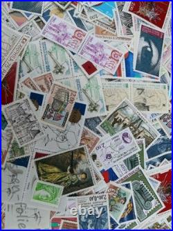 Lot 600 Timbres France Neufs Affranchissement -50% Moitié prix Sous Faciale