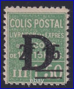 Lot 605 Colis postaux n°139 vert 2f15 sur 1f50 dentelé TB et signé