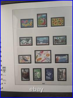 Lot 8 Albums Noires Linder sans les Timbres de France 1849 à 2007