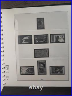 Lot 8 Albums Noires Linder sans les Timbres de France 1849 à 2007