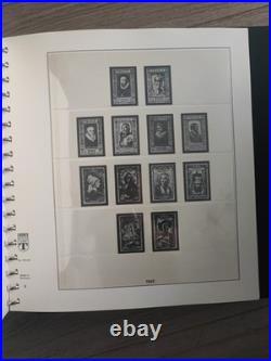 Lot 8 Albums Noires Linder sans les Timbres de France 1849 à 2007