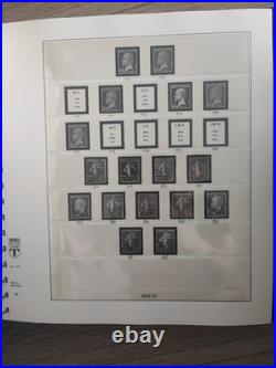 Lot 8 Albums Noires Linder sans les Timbres de France 1849 à 2007