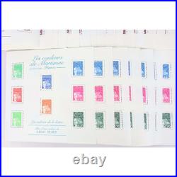 Lot Blocs Feuillet Timbres En Euros Avec Défauts Pour Affranchir, Faciale 329