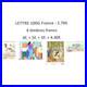 Lot De 50 Affranchissements Pour Lettres 100g France Avec 4 Timbres En Francs