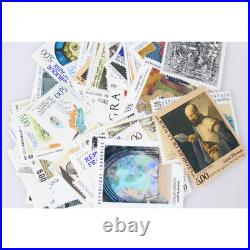 Lot De 50 Affranchissements Pour Lettres 100g France Avec 4 Timbres En Francs