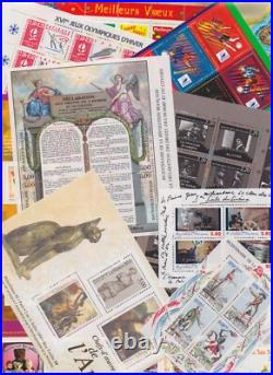 Lot De Blocs De Timbres En Francs Neuf Faciale 220