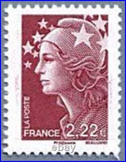 Lot FRANCE timbres neufs 2,20 en EUROS -19 % sous-FACIALE FACTURE