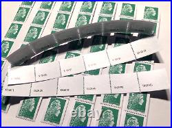 Lot de 100 timbres Marianne lettre verte 20 grammes verts roulette neuf