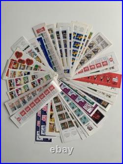 Lot de 49 planches timbres France variés Collection Croix-Rouge, BD, Coeur Etc