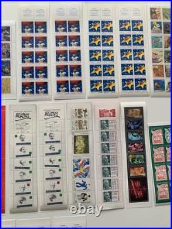 Lot de 49 planches timbres France variés Collection Croix-Rouge, BD, Coeur Etc