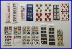 Lot de 49 planches timbres France variés Collection Croix-Rouge, BD, Coeur Etc