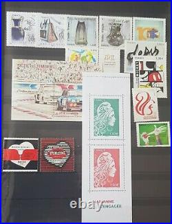 Lot de 61 timbres neufs Année 2018 avec les Marianne