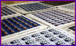 Lot de feuilles de timbres en euro neuves sous faciale