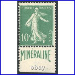 Minéraline N°188a Timbre Type Semeuse Fond Plein Neuf Année 1924-26 Cote 500