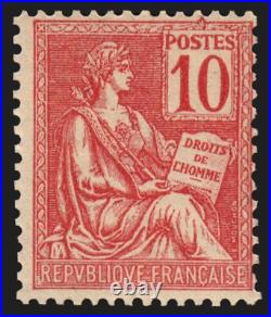N°116, Mouchon, 10c rouge, Type II, neuf sans charnière TB