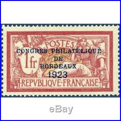 N° 182 Congrès Philatélique De Bordeaux, Timbre Neuf 1923