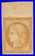 N°1f, Cérès 10c bistre-clair, réimpression de 1862, neuf avec charnière TB