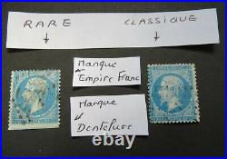 Napoléon III Empire Franc 20 c bleu 1862 Y&T n°22 Particularités RARE