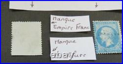 Napoléon III Empire Franc 20 c bleu 1862 Y&T n°22 Particularités RARE