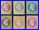 Napoléon Lauré, impréssion fine Rothschild, 6 timbres neufs de la série, TB