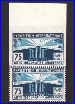 Non Dentelé t. À Dentelé N°215b Lumière Expo Arts Déco 1925 /TB Roumet R