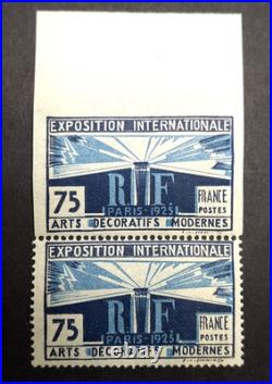 Non Dentelé t. À Dentelé N°215b Lumière Expo Arts Déco 1925 /TB Roumet R