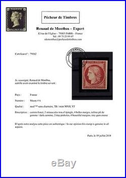 P79362 / France / Certificat / Maury # 6 Neuf / Mint Mnh 15250