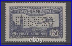 POSTE AERIENNE n°6 Y&T neuf  signé 1,50fr cote 875,00 euros