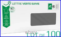 Prêt-à-Poster Lettre verte suivie 20g Enveloppes à fenêtre en lot de 100