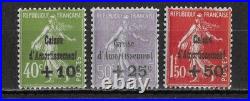 RARE 5è Caisse d'Amortissement YT n°275-277 NEUFS gomme d'origine? 675
