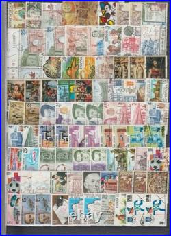 Ref 373-timbres Espagne Lot 1870 Timbres 1850/1987 Obliteres Et Neufs Bon