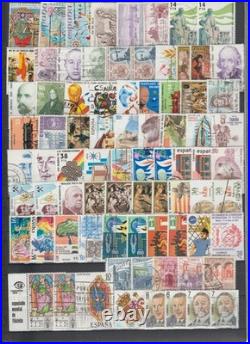 Ref 373-timbres Espagne Lot 1870 Timbres 1850/1987 Obliteres Et Neufs Bon