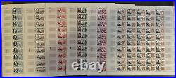 SERIE TIMBRES POSTE FRANCE 1961 Célébrités N° 1295 A 1300 feuilles Complètes