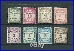 TAXES 1927-31 YT 55 à 62 TIMBRES NEUFS MNH LUXE