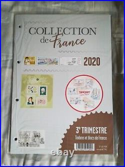 TIMBRES COLLECTION DE FRANCE /3 Premiers Trimestres ANNÉE 2020 NEUFS ss BLISTER