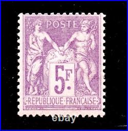 TIMBRE 5F SAGE No95 NEUF SIGNE + CERTIF / COTE 1000E / TRES RARE