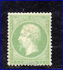 + TIMBRE NAPOLEON No20 / 5C NEUF LUXE MNH SIGNE / COTE 600 E / RARE ++