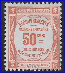 Taxe n°47 neuf TB signé et avec certificat Calves