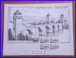 Timbre Affiche Le Pont Valentre Rare Sous Blister 2023 D28