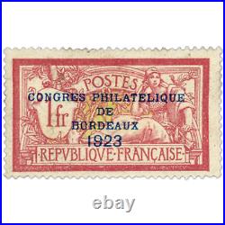 Timbre De France N° 182 Congrès De Bordeaux Surchargé Timbre Neuf De 1923