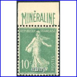 Timbre De France N° 188a Mineraline Neuf Avec Charnière Cote 500 Euros