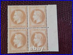 Timbre France 28B neuf sans gomme bloc de 4 bord de feuille ref V 43/2