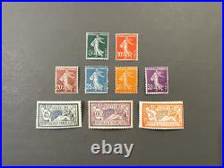 Timbre France Collection Année 1907 complète NEUFS sans charnière MNH Timbre France Collection Année 1907 complète NEUFS sans charnière MNH