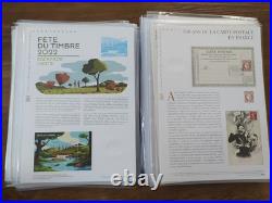 Timbre France Documents philatéliques Année 2022 complète 55 feuillets neuf bloc